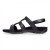 Vionic Rest Amber Black Crocodile Women's Orthotic Sandals