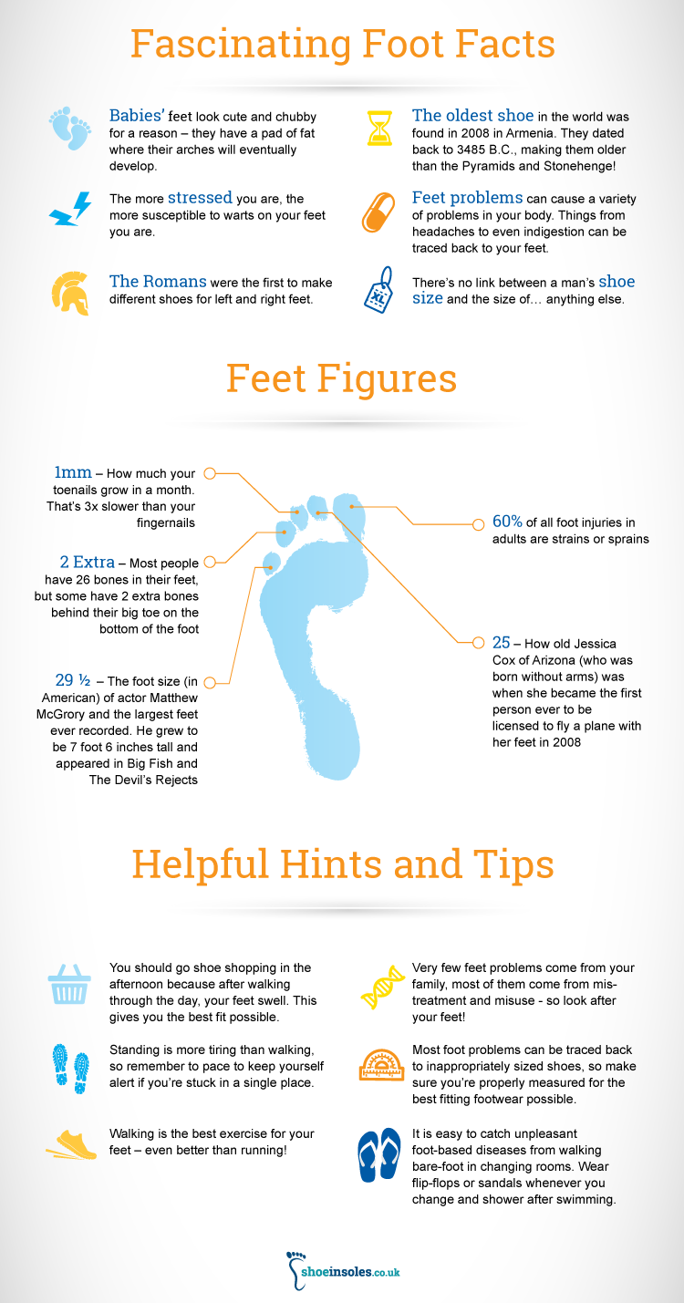 Find Out About Your Feet With Our Infographic