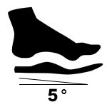 Insoles with 5 Degree Heel Postings