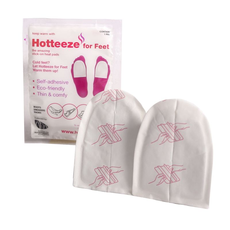 Hotteeze for Feet SelfAdhesive Heat Pads ShoeInsoles.co.uk