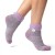 Heat Holders Purple Women's Thermal Fluffy Ankle Socks (Pack of Three Pairs)