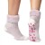 Heat Holders Home Pink Hearts Women's Thermal Slipper Socks (Pack of Two Pairs)