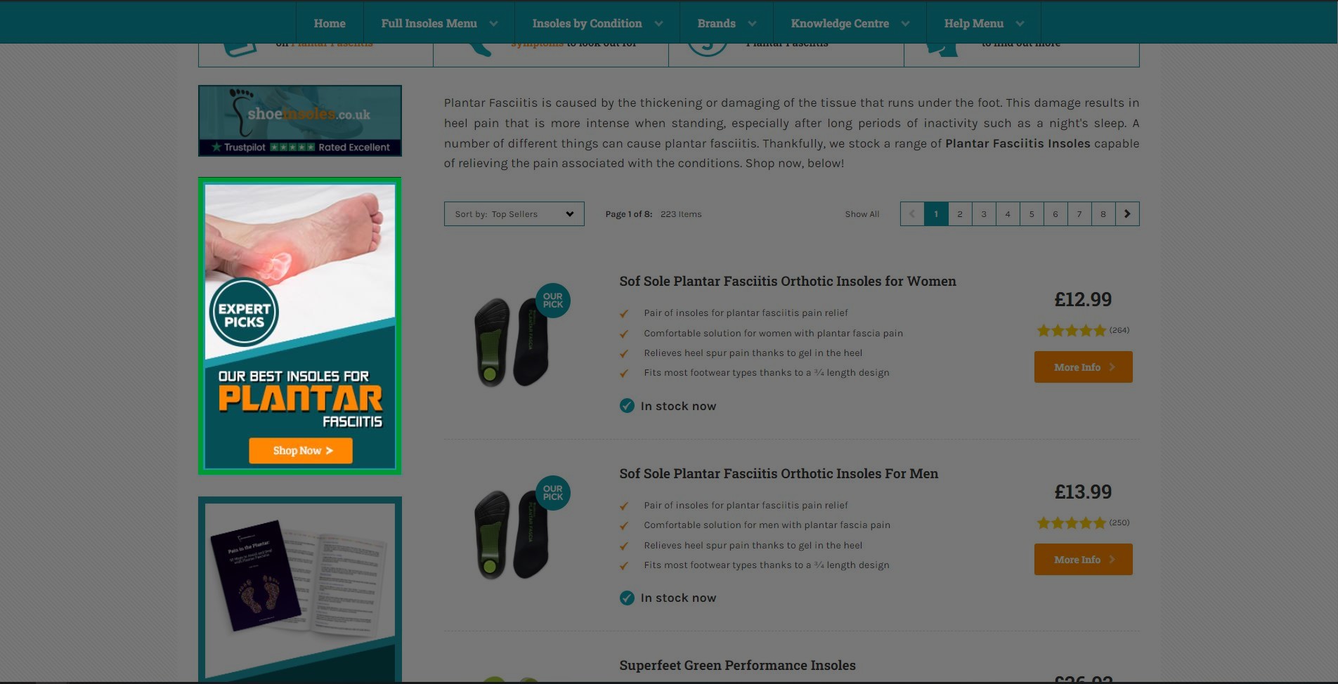 Advertising at ShoeInsoles.co.uk ShoeInsoles.co.uk