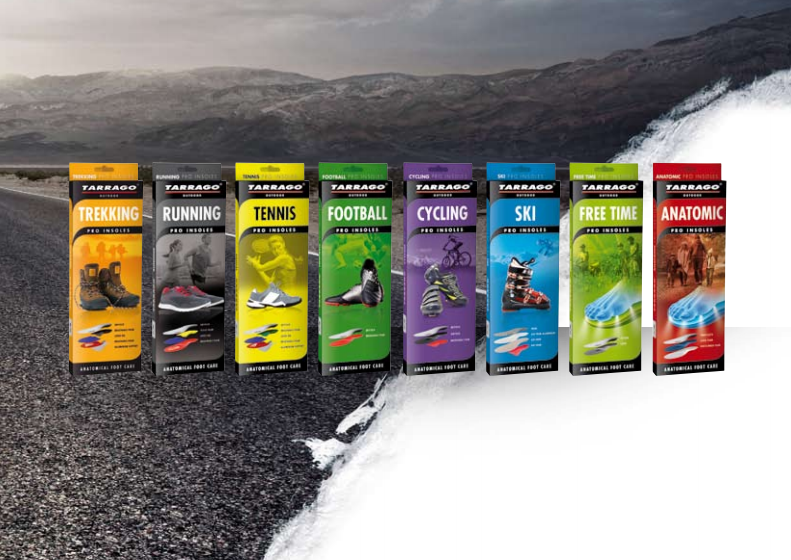 Tarrago Outdoor insoles range of products