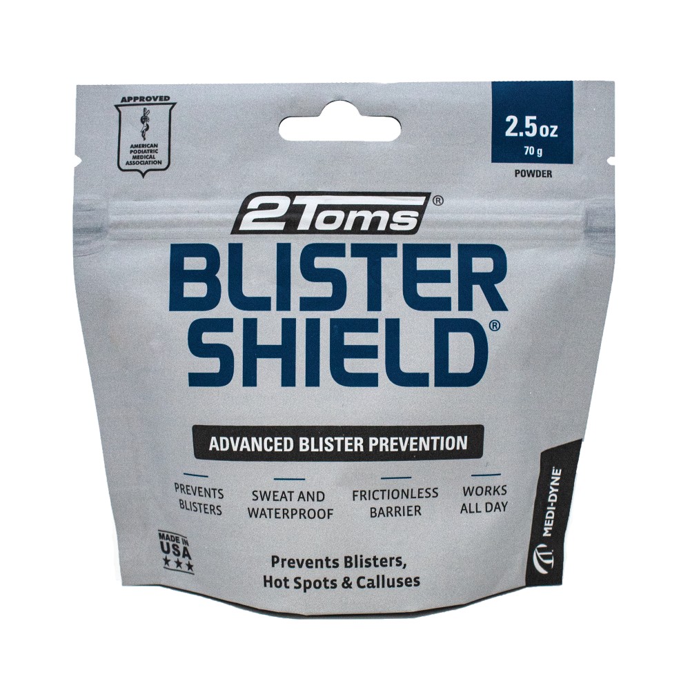 2Toms BlisterShield, the award-winning blister-prevention powder