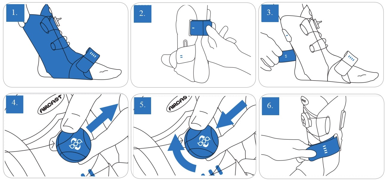 How to correctly apply your Aircast Airsport Ankle Brace How to correctly apply your Aircast Airsport Ankle Brace