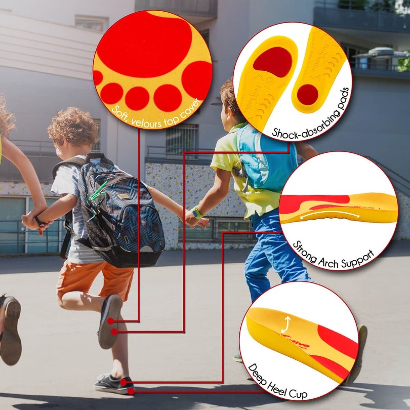 Features of the FootActive Kids Insoles Features of the FootActive Kids Insoles