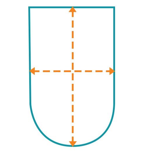 Taking your heel pad measurement