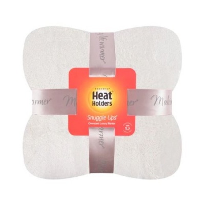 Heat Holders Luxury Fleece Thermal Blanket - White Sand