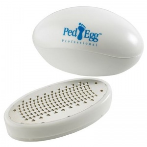 Ped Egg White Handheld Foot File