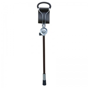 Adjustable Black Hiking Seat Stick with Interchangeable Ferrule