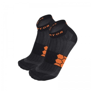 Enertor Black and Orange Energy Multifunctional Sport Socks (Pack of 2 Pairs)