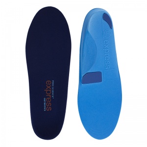 Express Orthotics Firm Density Blue Full Length Insoles