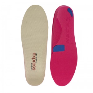 Express Orthotics Hard Density Red Full Length Insoles