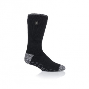 Heat Holders Original Men's Thermal Slipper Socks (Black)