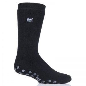 Heat Holders IOMI Men's Black Thermal Raynaud's Slipper Socks