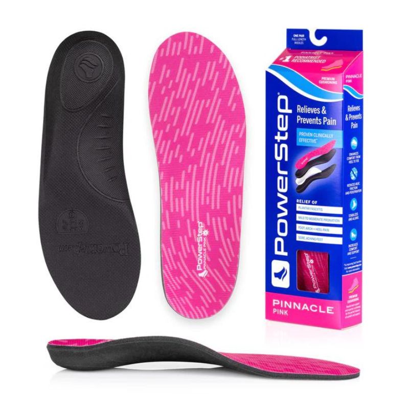 PowerStep Pink Arch Pain Women's Insoles