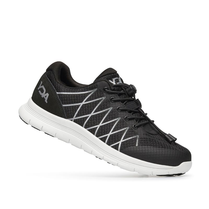 YDA Vault Trainers for Diabetics (Black) - ShoeInsoles.co.uk
