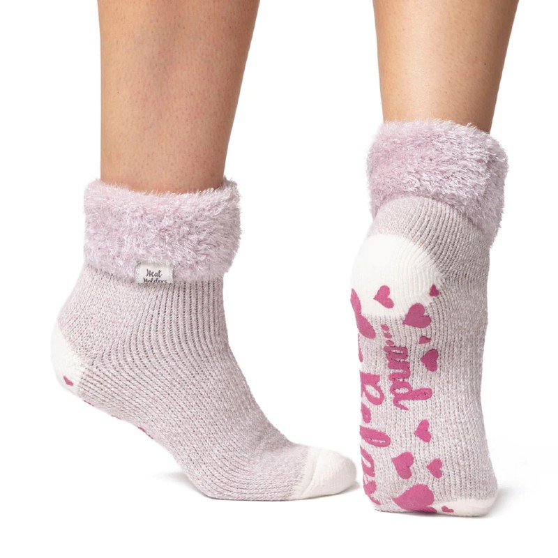 Heat Holders Women's Thermal Slipper Socks Pink 