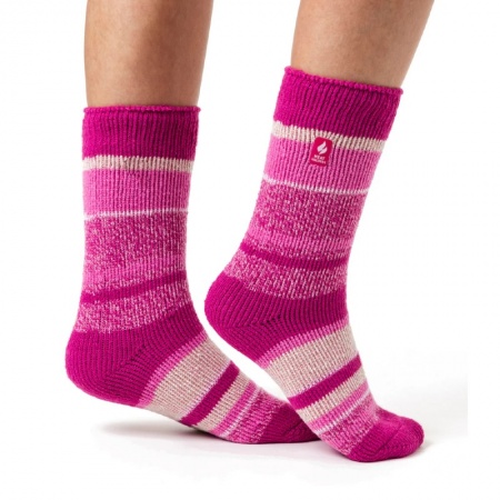 Heat Holders Original Pink Thermal Socks 