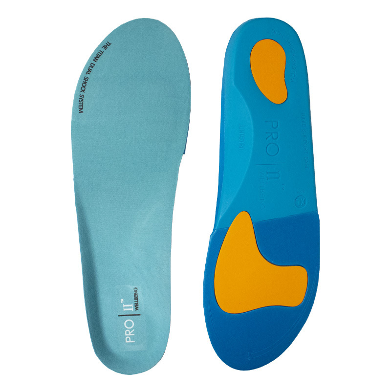 Pro11 red and blue gel orthotic insoles for high impact sports walking gym 