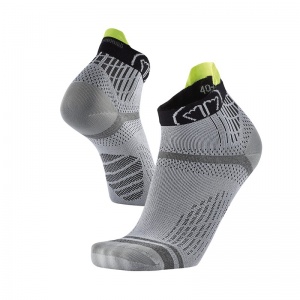 Sidas Run Feel Ankle Trail Running Socks (Grey/Black)