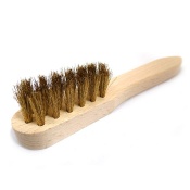 Euroleathers Small Brass Brush for Suede Shoe Cleaning