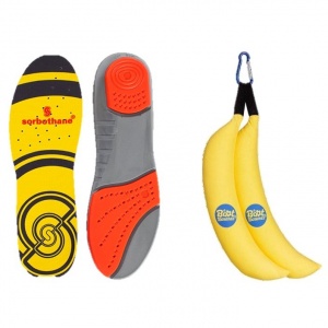 Sorbothane Double Strike Insoles and Boot Bananas Shoe Deodorisers