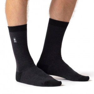 Heat Holders Ultra Lite Men's Thin Thermal Socks (Charcoal)