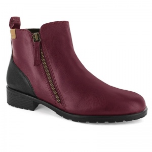 Strive Sandringham Merlot Leather Orthopaedic Boots