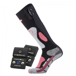 Therm-IC Powersock Comfort Heat Socks Set for Women with S-Pack 700B Bluetooth Battery