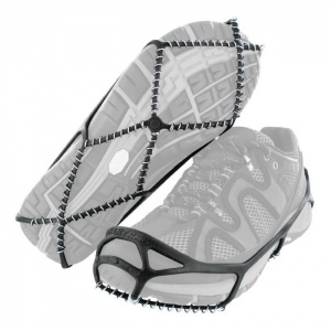 Yaktrax Run Grey Ice Grips for Shoes ShoeInsoles