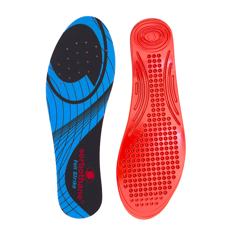 Sorbothane shock stopper full strike insoles