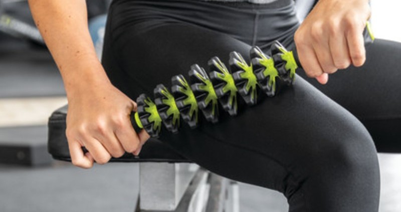 You can use the GRID STK seated or standing to release muscle knots and relieve tension You can use the GRID STK seated or standing to release muscle knots and relieve tension